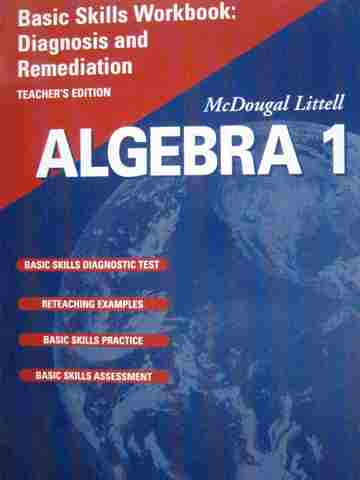 (image for) Algebra 1 Applications Equations Graphs Basic Skills WB (TE)(P)