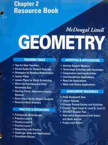 (image for) Geometry Applying Reasoning Measuring Chapter 2 Resource (P)