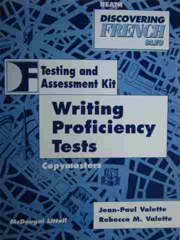 (image for) Discovering French Bleu Writing Proficiency Tests (P) by Valette