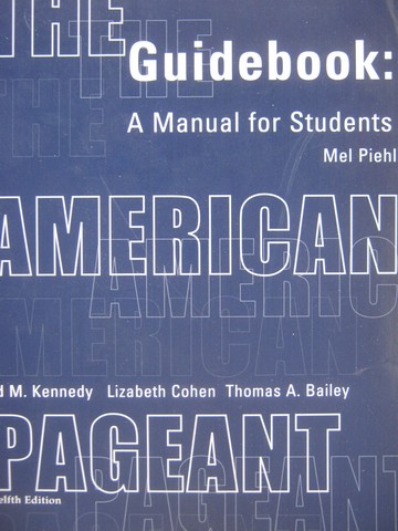 (image for) American Pageant 12e Guidebook (P) by Mel Piehl
