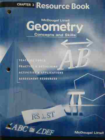 (image for) Geometry Concepts & Skills Chapter 3 Resource Book (P)