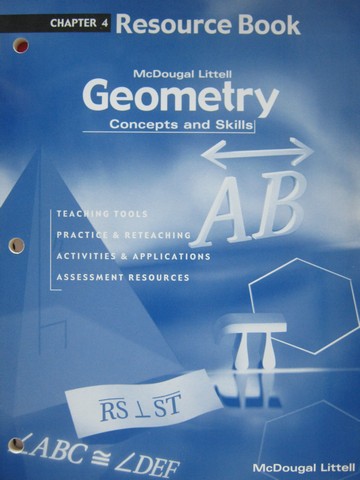(image for) Geometry Concepts & Skills Chapter 4 Resource Book (P)