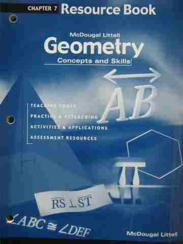 (image for) Geometry Concepts & Skills Chapter 7 Resource Book (P)