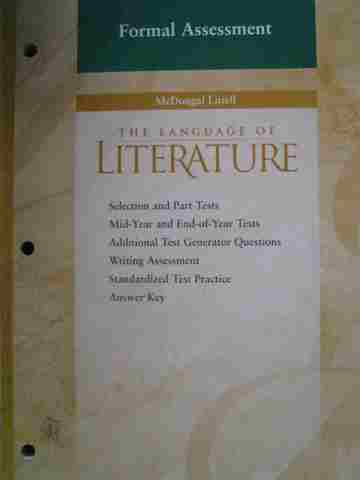 (image for) Language of Literature 6 Formal Assessment (P)