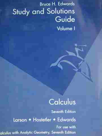 (image for) Calculus 7th Edition Study & Solutions Guide Volume 1 (P)