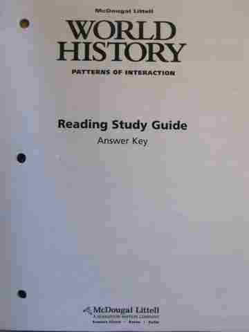 (image for) World History Patterns of Interaction Reading Study Guide TE (P)