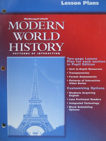 (image for) Modern World History Lesson Plans (P) - Click Image to Close