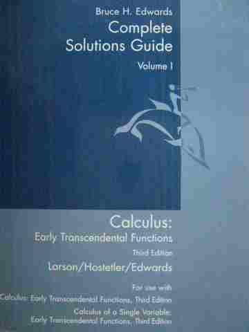 (image for) Calculus Early Transcendental Functions 3rd Edition CSG 1 (P)