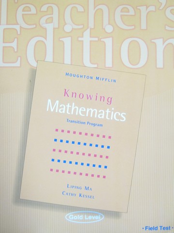 (image for) Knowing Mathematics Transition Program Gold Level TE (TE)(P)