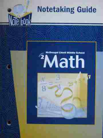 (image for) Middle School Math Course 2 Notetaking Guide (P) by Larson,