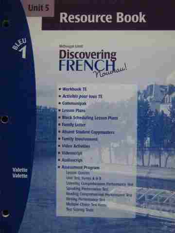 (image for) Discovering French Nouveau! Bleu 1 Unit 5 Resource Book (P)