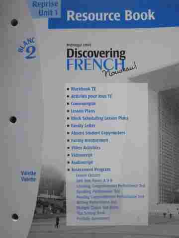 (image for) Discovering French Nouveau! Bleu 1 Reprise Unit 1 Resource (P)