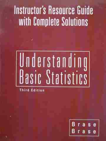 (image for) Understanding Basic Statistics 3rd Edition IRG (TE)(P) by Brase,