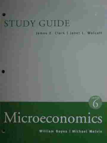 (image for) Microeconomics 6th Edition Study Guide (P) by Clark & Wolcutt