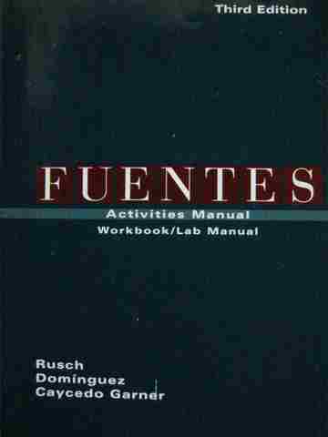 (image for) Fuentes Conversacion y gramaticas 3rd Edition Activities (P)