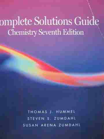 (image for) Chemistry 7e Complete Solutions Guide (P) by Hummel, Zumdahl, & Zumdahl