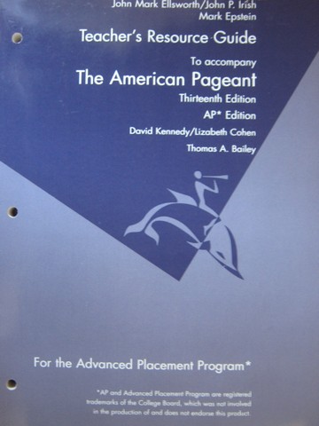 (image for) American Pageant 13th Edition AP Teacher's Resource (TE)(P)