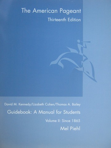 (image for) American Pageant 13e Guidebook Volume 2 (P) by Piehl
