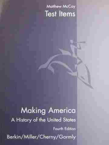 (image for) Making America 4th Edition Test Items (P) by Matthew McCoy - Click Image to Close