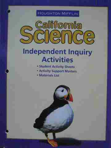 (image for) California Science 3 Independent Inquiry Activities (CA)(P)