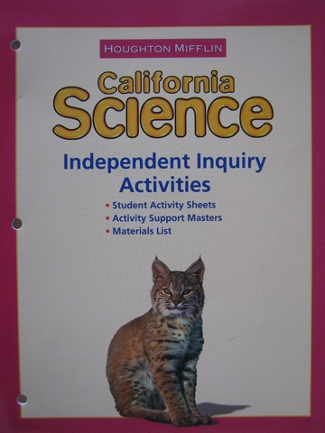 (image for) California Science 6 Independent Inquiry Activities (CA)(P)