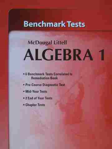 (image for) Algebra 1 Benchmark Tests (P)