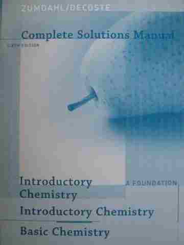 (image for) Introductory Chemistry 6th Edition Complete Solutions Manual (P)