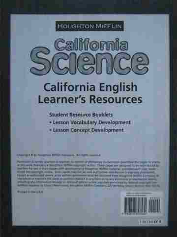 (image for) California Science 4 English Learner's Resources (CA)(P)