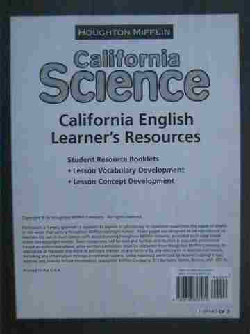 (image for) California Science 5 English Learner's Resources (CA)(P)