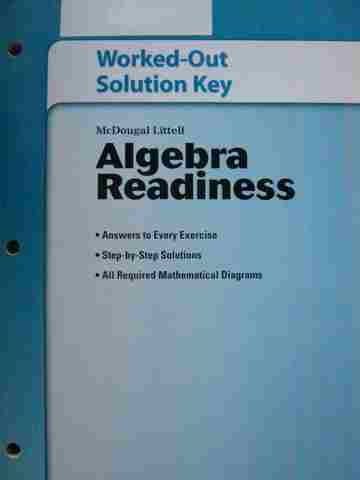 (image for) Algebra Readiness Worked-Out Solution Key (P)