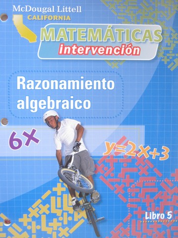 (image for) California Matematicas Intervencion 5 Razonamiento algebraico(P)