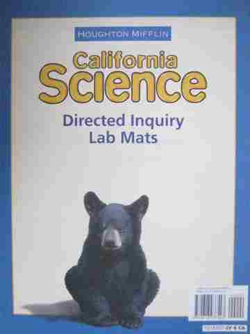 (image for) California Science 4 Directed Inquiry Lab Mats (CA)(P)
