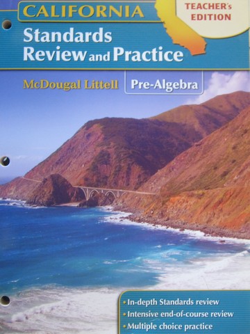 (image for) Pre-Algebra California Standards Review & Practice TE (TE)(P)