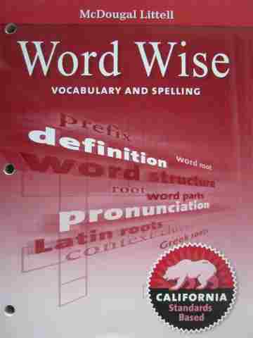 (image for) Word Wise Vocabulary & Spelling 7 (CA)(P) by James F Baumann