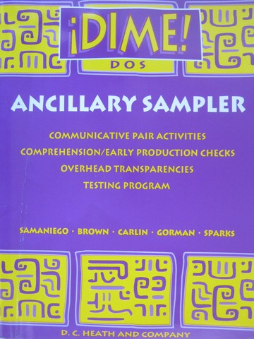 (image for) Dime! Dos Ancillary Sampler (P)