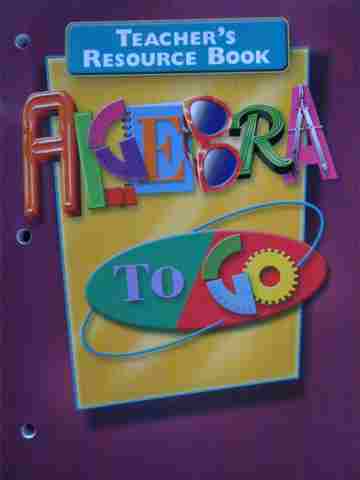 (image for) Algebra to Go Teacher's Resource Book (TE)(P)