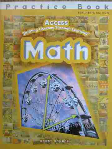(image for) Access Math Practice Book TE (TE)(P) by Duran, Gusman,