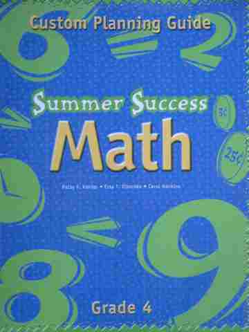 (image for) Summer Success Math 4 Custom Planning Guide (P) by Kanter,