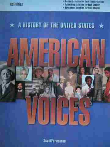 (image for) American Voices A History of the United States Activities (P)