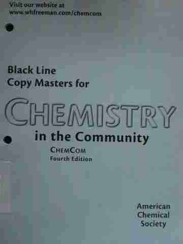(image for) Chemistry in the Community 4th Edition Black Line Copymasters(P)