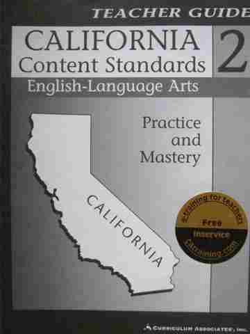 (image for) California Content Standards 2 English-Language Arts (CA)(TE)(P)
