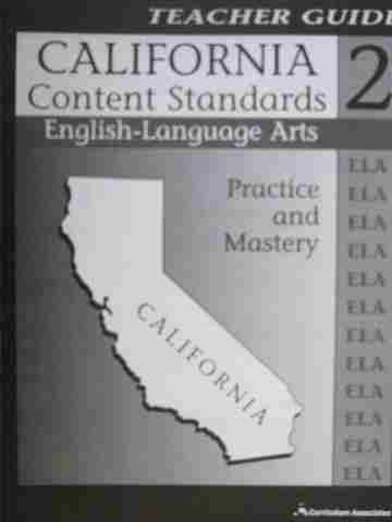 (image for) California Content Standards 2 English-Language Arts (CA)(TE)(P)