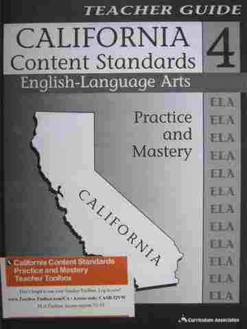 (image for) California Content Standards 4 English-Language Arts (CA)(TE)(P)