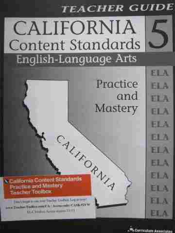 (image for) California Content Standards 5 English-Language Arts (CA)(TE)(P)