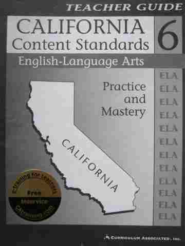 (image for) California Content Standards 6 English-Language Arts (CA)(TE)(P)