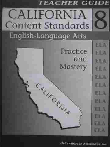 (image for) California Content Standards 8 English-Language Arts (CA)(TE)(P)