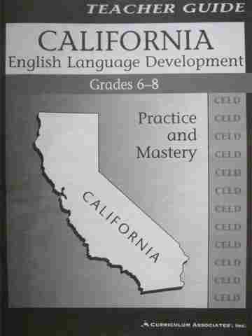 (image for) California English Language Development Grades 6-8 (CA)(TE)(P)