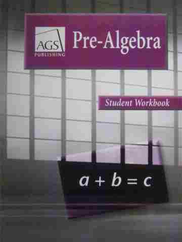 (image for) AGS Pre-Algebra Student Workbook (P)