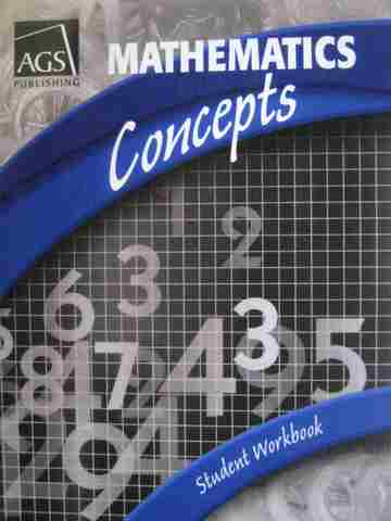 (image for) AGS Mathematics Concepts Student Workbook (P)