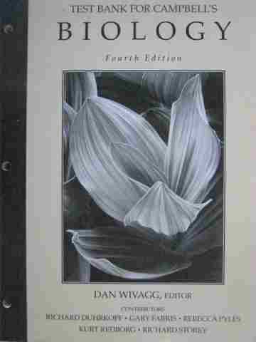 (image for) Biology 4th Edition Test Bank (P) by Wivagg, Duhrkopf, Fabris,